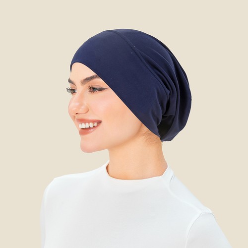 Solid Color Hair Loss Headwear Wrap Head Cover Hijab Muslim Women Chemo Beanies - Picture 3 of 21