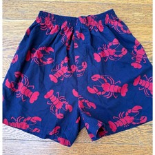 LL Bean Boys' Lobster Print Shorts Size 5-6
