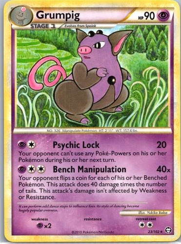 Grumpig 23/102 Triumphant Rare NM Pokemon TCG