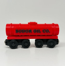 Wooden Railway Sodor OIL Co. Tanker Train Custom Made for Thomas Train Tracks
