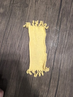 Vintage Yellow Malibu Barbie The Sun Set 7''x3'' Towel