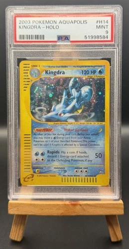 KINGDRA HOLO H14/147 AQUAPOLIS POKEMON PSA 9