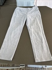 Womens Ruby Rd. Grey Corduroy Pull On Pants S...