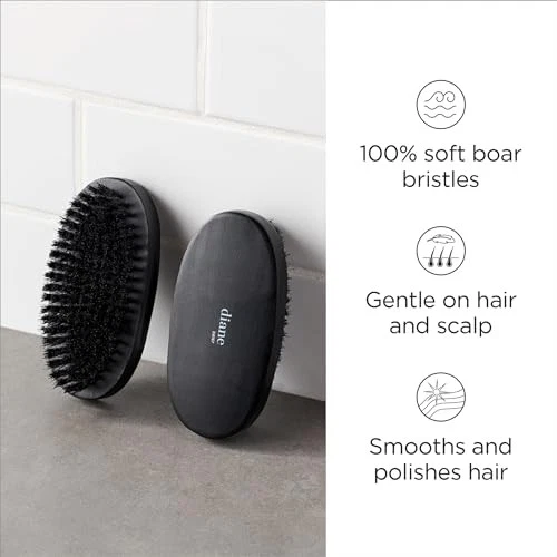 Cepillo de palma Diane, cerdas de jabalí 100 % suaves Foto 2 de 4
