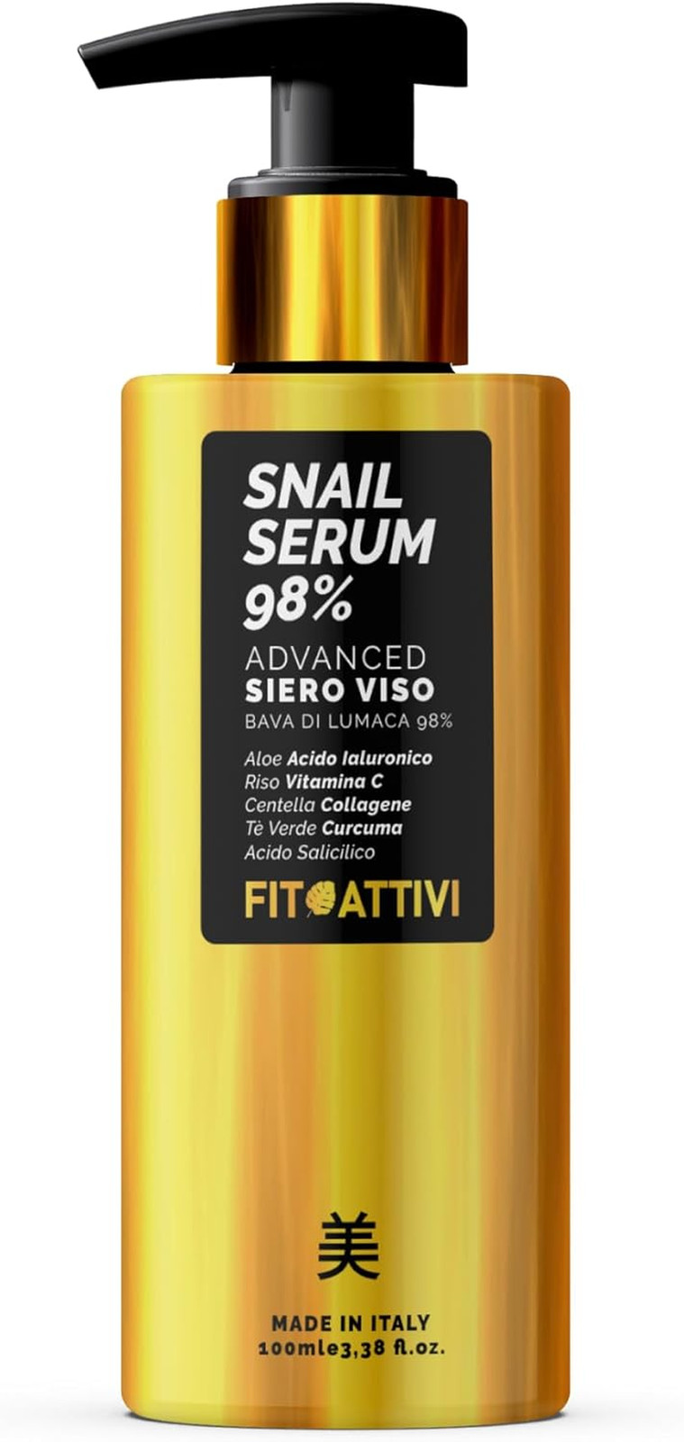 Siero Viso Bio 100ml Bava di Lumaca e Vitamina C Anti-Macchie