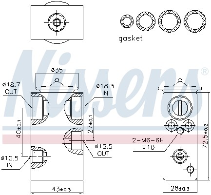 EXPANSION VALVE AIR CONDITIONING 999248 FOR FIAT PUNTO/Hatchback/Van PANDA 1.2L - Picture 7 of 13