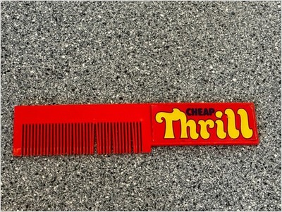 Cheap Thrill Super Comb - Freelance Willow Grove PA 1978 - Plastic Comb Red