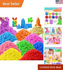 Sensory Play Sand Kit - 8lbs, 12 Color Options for Creative Kids' Activities