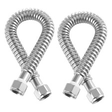Water Heater Kit - 18 Inch Flex Connector, 3/4" FIP x 3/4" FIP Inlet Outlet, D
