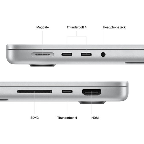 Apple 14.2 MacBook Pro M2 Max 64GB RAM 1TB SSD 2023 Silver MPHK3LL/A Very Good - Picture 4 of 5