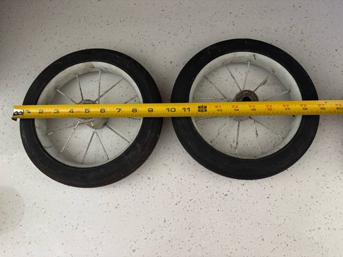 Vintage White Spoke Tricycle Wheels Solid Rubber? - Picture 9 of 12