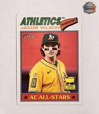 2026 Topps Heritage Jacob Wilson #17 AL All-Stars Gold Cup