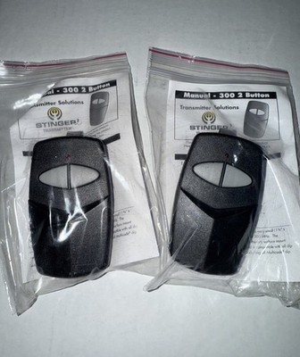 2PK Transmitter Solution Stinger 300MCD22V Garage Door Opener Visor Sized Remote