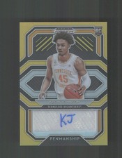 2021 Panini Prizm Draft Picks Keon Johnson College Penmanship AUTO Gold #/10