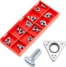 20 Pcs 6914-10 Negative Rake Carbide Insert Brake Lathe Bits With Mounting Scr 20 Pcs 6914-10 Negative Rake Carbide Insert Brake Lathe Bits With Mounting Scr
