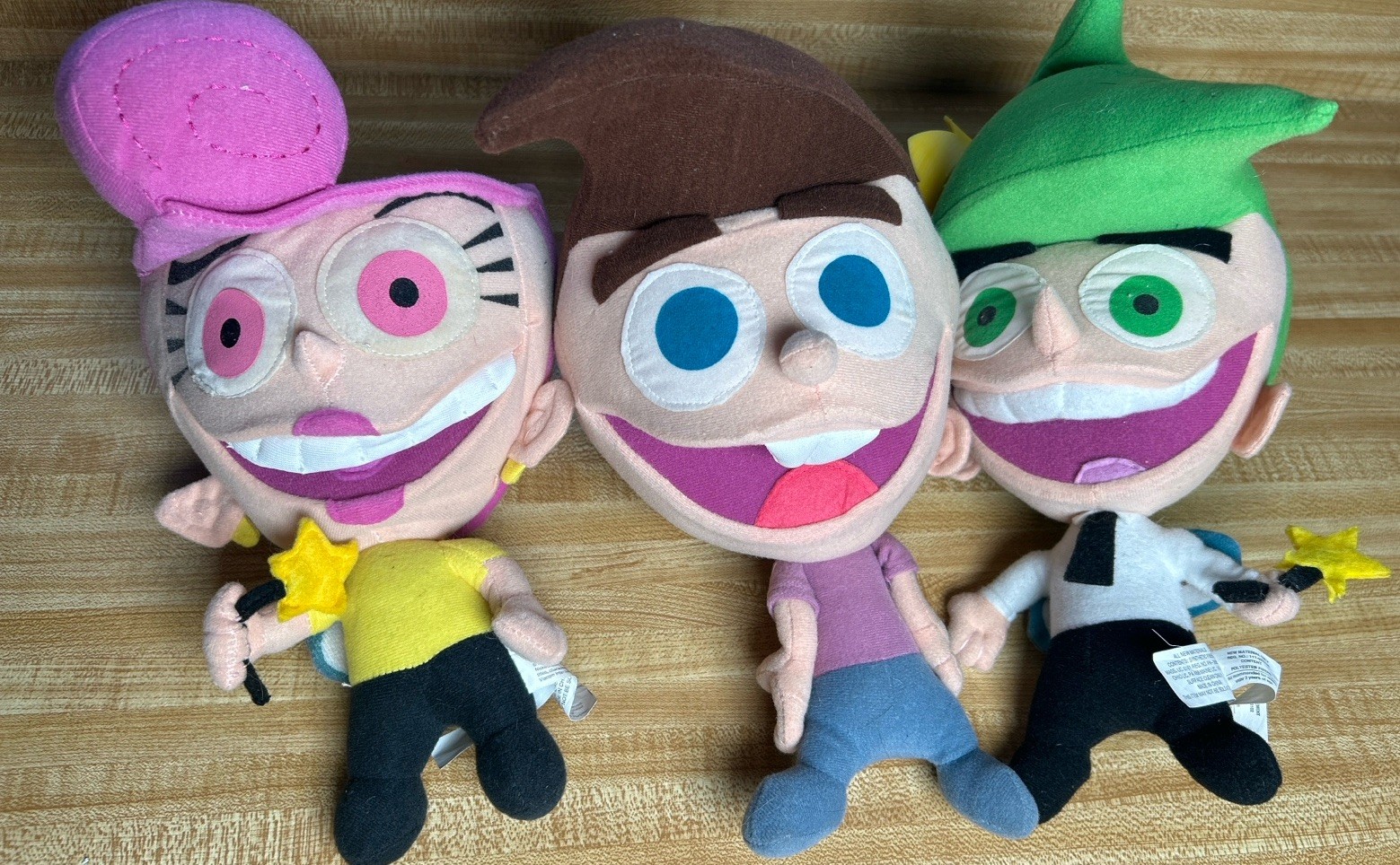 Fairly OddParents Plush Lot Cosmo Timmy Trixie Nickelodeon Nanco Pre-Owned Toys