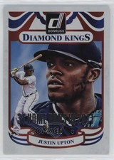 2014 Panini Donruss Diamond Kings Silver Season Stat Line 5/31 Justin Upton 0h6x