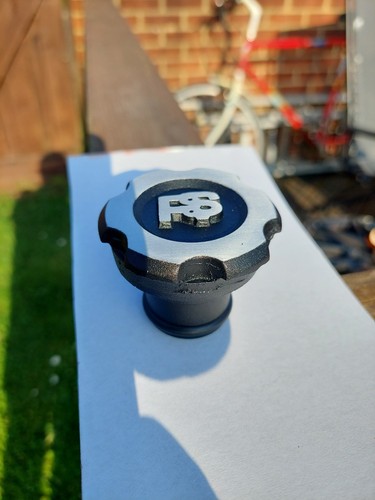Ford Escort mk1 mk2 RS capri v6 x flow or pinto alloy RS oil filler cap, Black - Picture 2 of 6