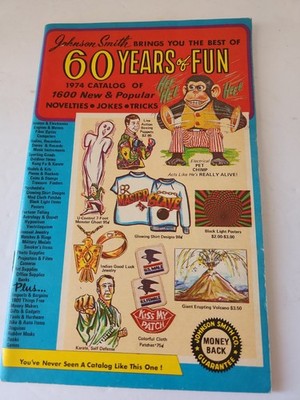 Johnson Smith Company & Co Mail Order Catalog 1974 60 YEARS NOVELTIES MAGIC JOKE
