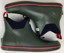 XTRATUF Men's 6" Rubber Ankle Deck Waterproof Boots Hunter Green Size 12 M