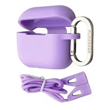 PureGear Silicone Case + Magnetic Strap for Apple AirPods Pro 2nd Gen - Purple