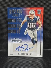 2016 Panini Contenders Rookie Ticket A.J. Derby Auto (AU, RC) #244 Patriots Auto