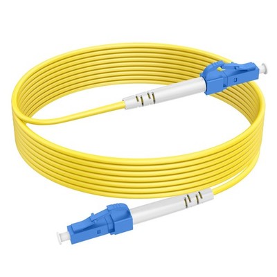 LC to LC Fiber Optic Cable 15ft/5m OS2 Single Mode Simplex 9/125um LSZH Cord