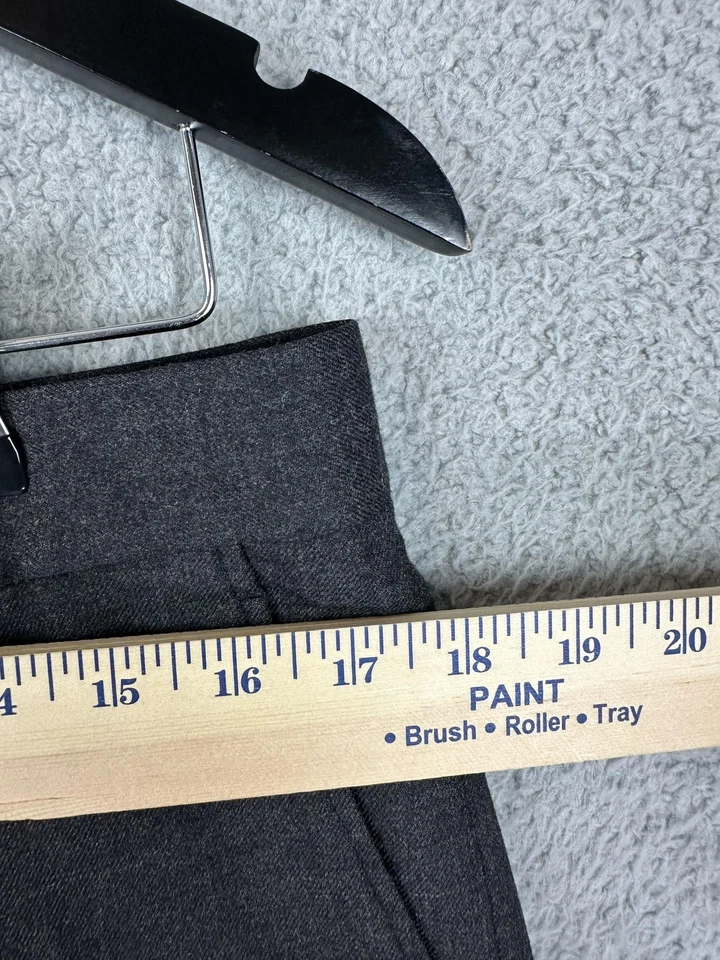 Pantalones de estudio Express Design para hombre 33x32 gris mezcla de lana productor pantalones de vestir para hombre Foto 3 de 4