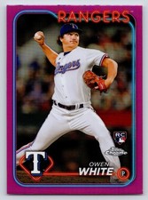 2024 Topps Chrome - Owen White #211 Pink Refractor (RC)