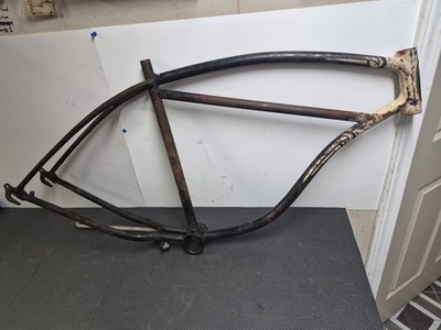 Vintage 1954 Schwinn 26'' Straight Bar Bicycle Frame Hornet Klunker Panther S2 Dx