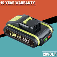 Akku 3,8Ah 20V Li-Ionen FüR Worx WA3550 WA3551 WA3551.1 WA3553 WA3553.1 WA3553.2