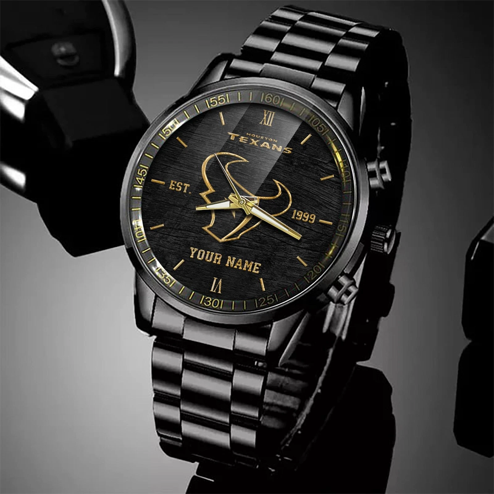 Texans Stainless Steel Watch
