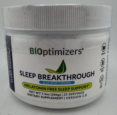 BIOPTIMIZERS MAGNESIUM BREAKTHROUGH 5.5OZ 30 SERVING BLUE BERRY DREAMS EXP:04/27