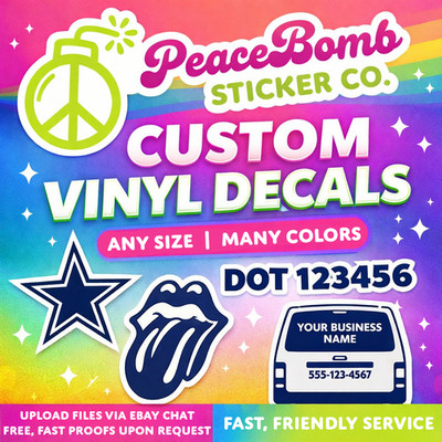 Custom Vinyl Decals - Create Your Own Vinyl Decal With Your Text or Image!