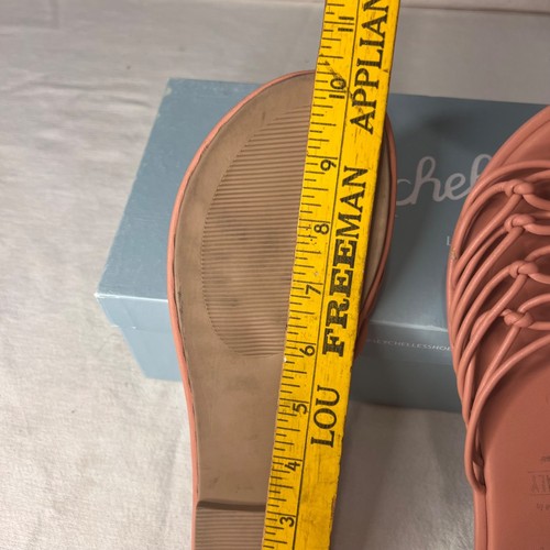Seychelles-Lulus Size 9 Coral Leather Knotted Strap Slip-On Sandals Comfort - Picture 12 of 17
