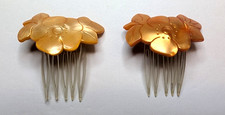 Pair Of Vintage Floral Hair Side Combs