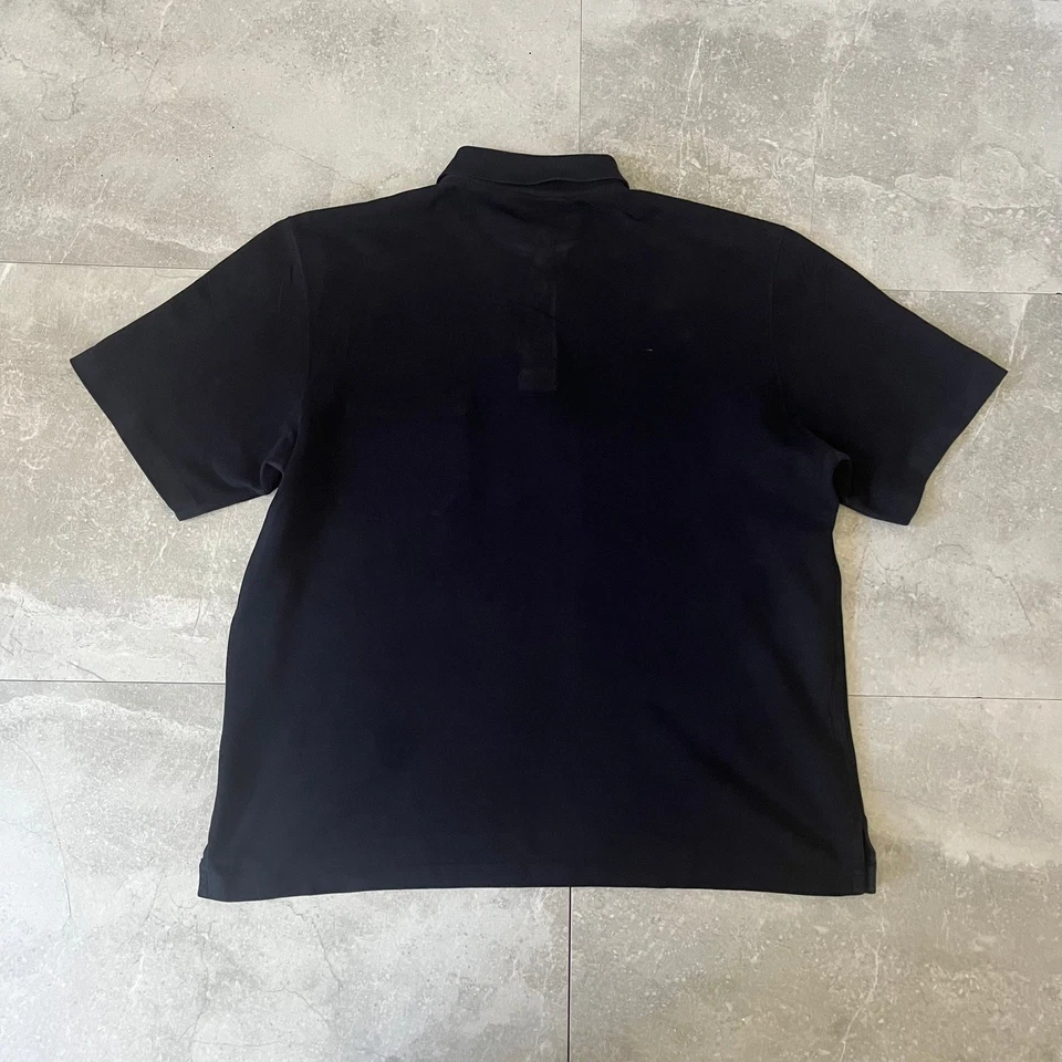 Polo negro vintage Hermès para hombre - talla XL - hecho en Francia Foto 2 de 4