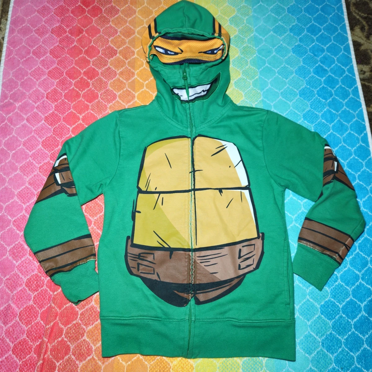 Teenage Mutant Ninja Turtles Jungen Pullover Fleece Hoodie-TMNT-Little to Big Boys 4-20 Sizes Kapuzenpullover, Grün, 4-5