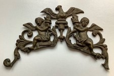 Antique Metal Brass Furniture Clock Mount