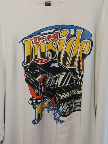Take Out Order Dead Inside Long Sleeve Crew Neck 2X Great Condition Fast Ship!! - Picture 7 of 24