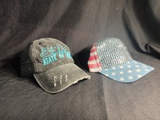 Beth Dutton And Bedazzled Patriotic Hat Red White Blue USA Country Cowgirl