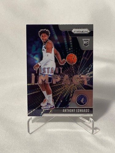Panini Prizm Anthony Edwards Instant RC Impact Rookie #1 Timberwolves 2020-21