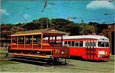 Postcard TRAIN SCENE Toronto Ontario ON AK9029