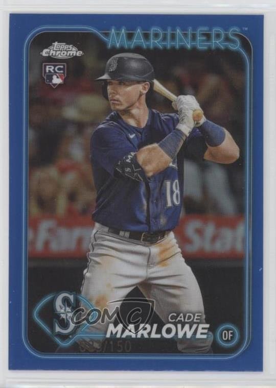 2024 Topps Chrome Blue Refractor 23/150 Cade Marlowe #266 Rookie RC 1bi0