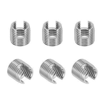 6 Pcs 303 Stainless Steel M12 x M16 x 15mm Self-Tapping Threaded Inserts