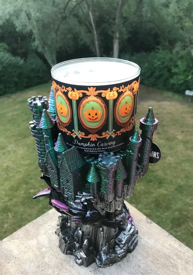 ¡NUEVO! Vela de 3 mechas tallado calabaza Bath & Body Works - 14,5 oz Foto 3 de 3