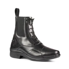 Horze Stockholm Winter Paddock Boots - US 9 - Euro 40 - Black -Double Zipper