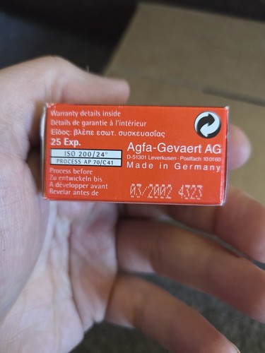 Agfa Futura 200 25 HD Colour ISO 200 Brand New Sealed Expired - Picture 3 of 5