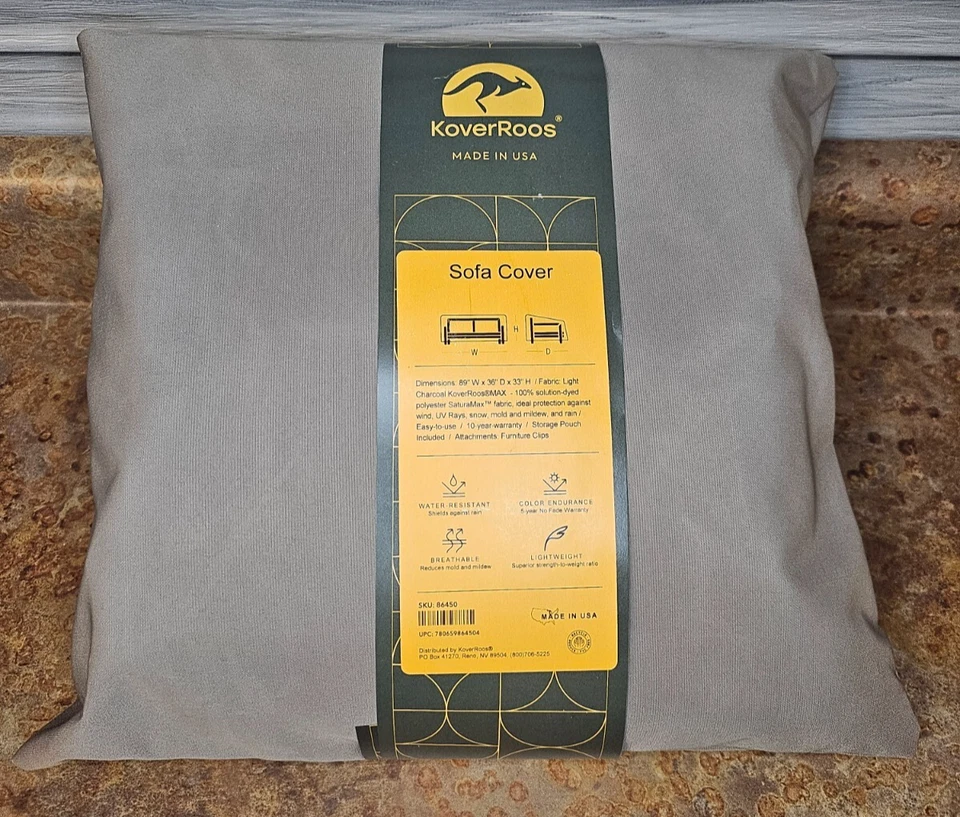 KoverRoos MAX Outdoor Sofa Cover - Weather Protection - 89" W x 36" D x 33" H - Image 2 of 4