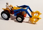 Vintage Metal Tractor/Plastic Loader-"Farm Motor"-6" Long-In Good Condition